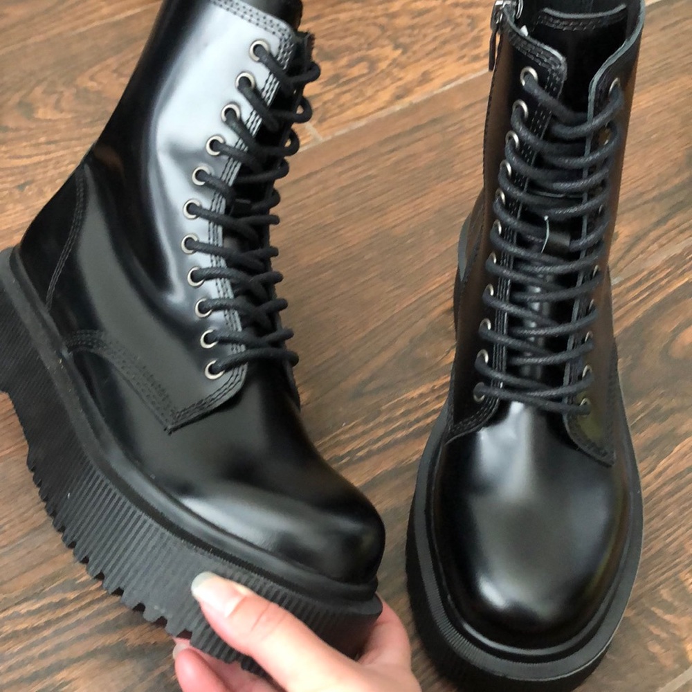 Size 7 Left! Jeffrey Campbell Sopas Platform Boots - Picture 12 of 16